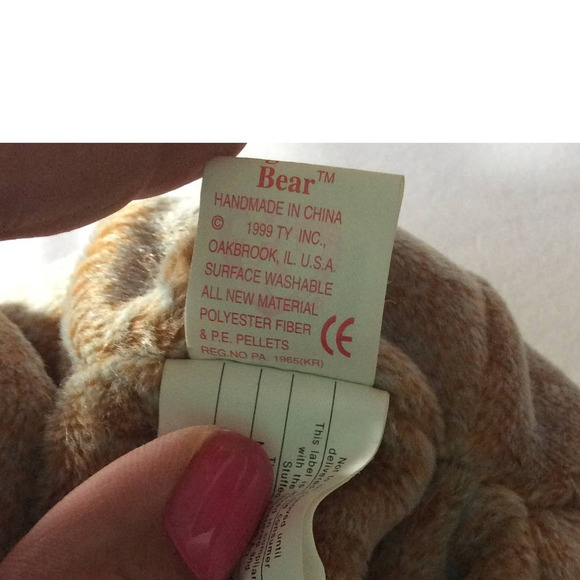 1999 Signature Bear Ty Beanie Baby VINTAGE RETIRED NWT - Picture 4 of 4